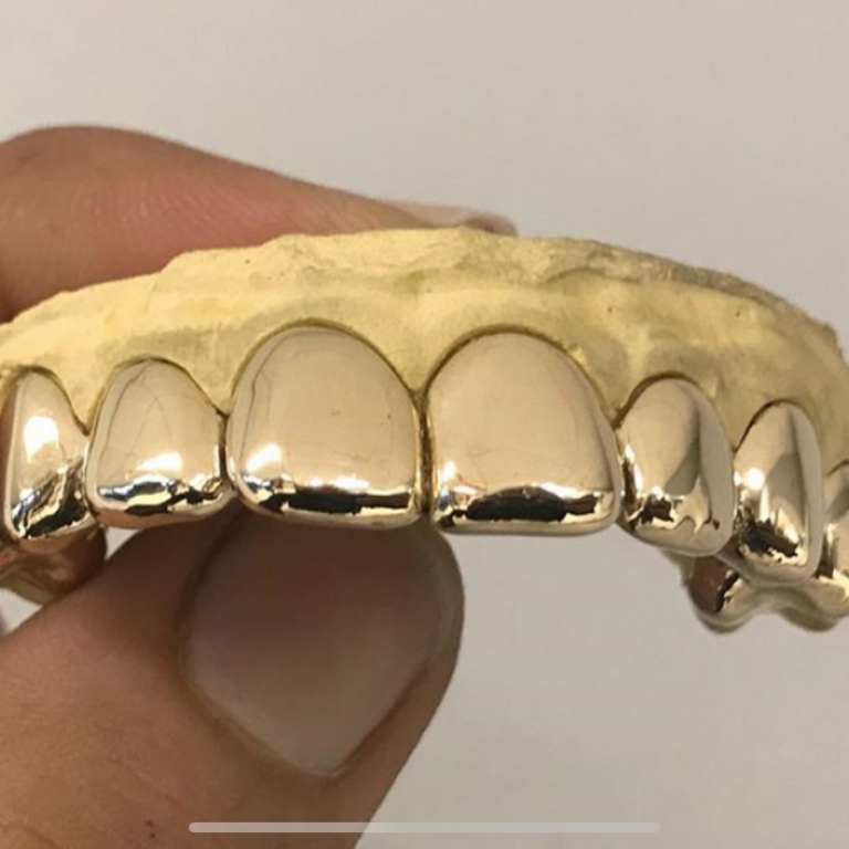 10K Solid Gold 8 Top or 8 Bottom – Grillz Pro